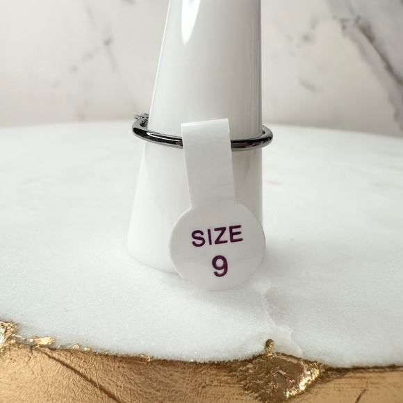 Bomb Party Timeless Glam Morganite Hematite Ring Size 9 NWT RBP7577 - Picture 6 of 7